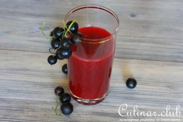 Морс из чёрной смородины