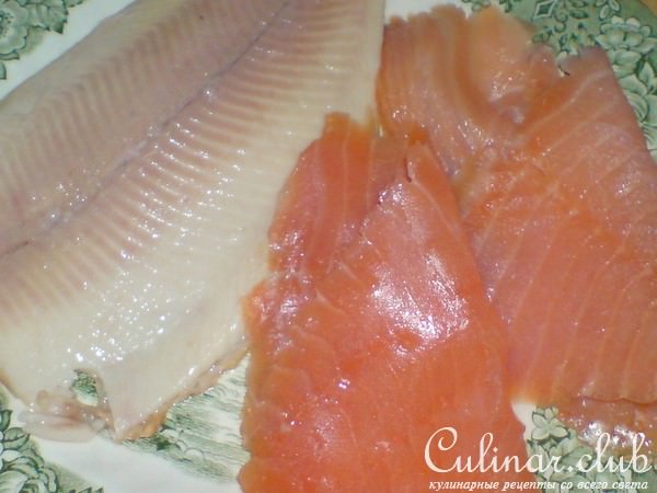 Блинчики спаржевые с начинкой из спаржи и копчёной рыбы