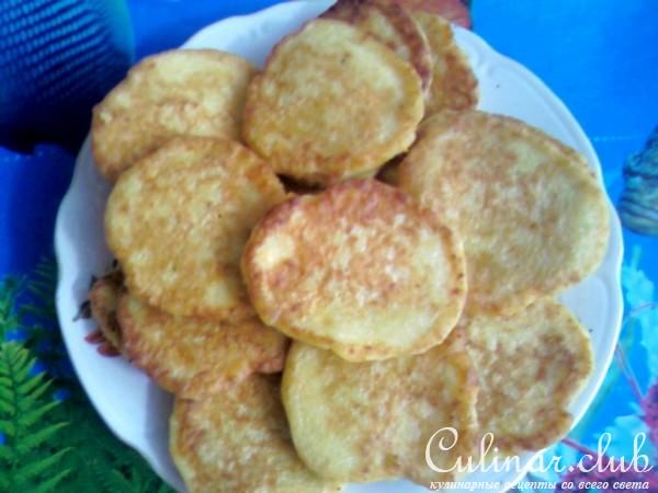 Овощные оладьи с плавленым сыром