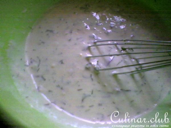 Блинные лепешки с луком и зеленью