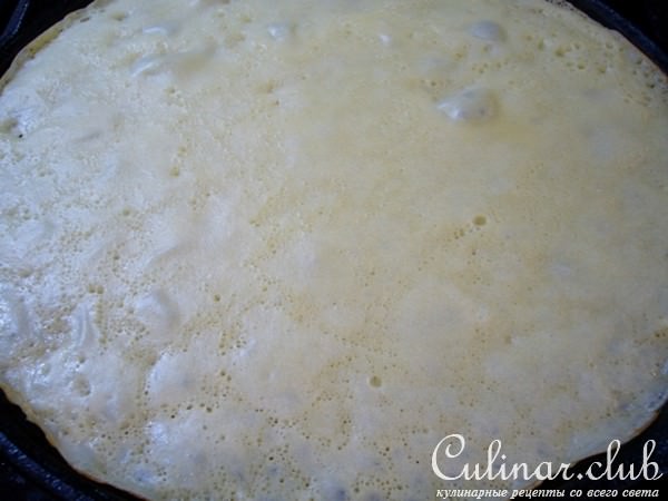 Блинчики с начинкой из горохового пюре