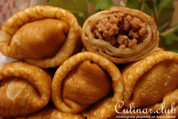 Блинчики с начинкой (налистники).