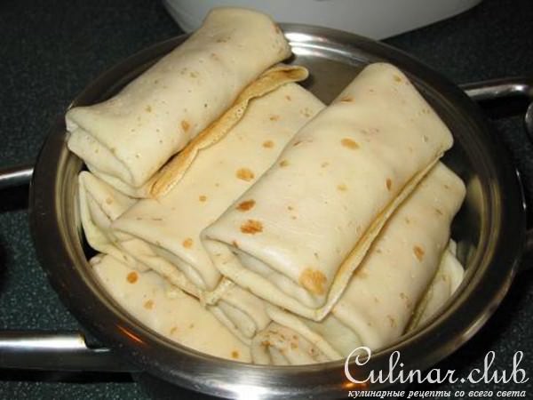 Блинчики с мясом и рисом