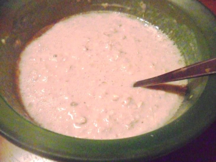 Яблочные оладьи с овсяными хлопьями