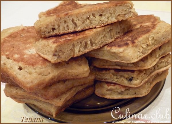 Оладьи ОВСЯНЫЕ на сыворотке с изюмом