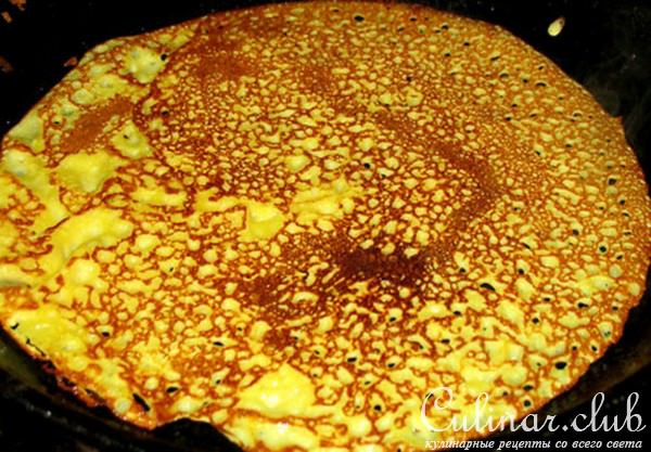 Crepes Suzette (Креп Сюзетт) или блины из кукурузной муки с апельсиновым соусом