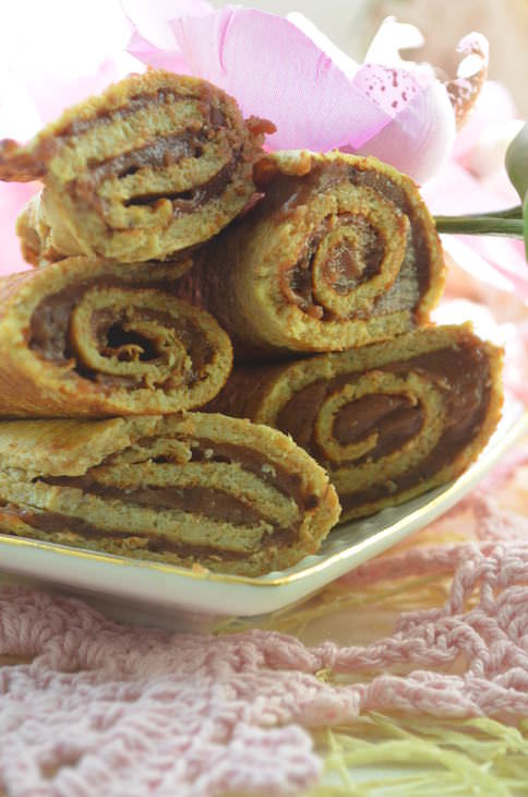 Ледяные блинчики с шоколадным кремом