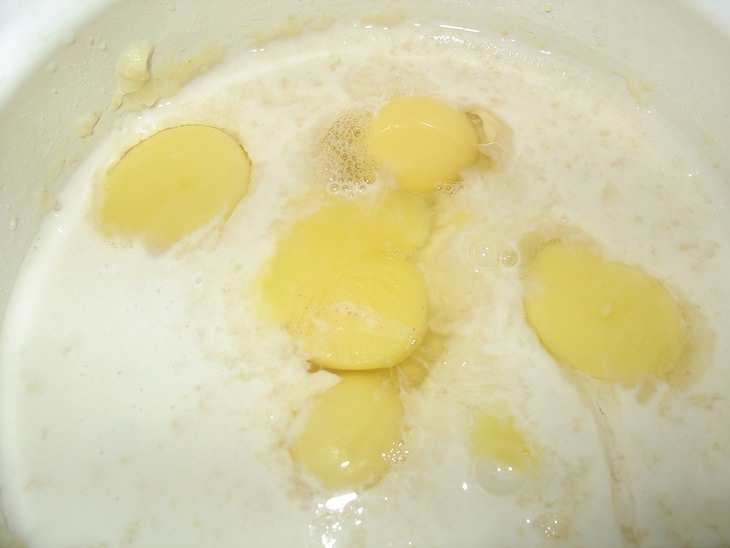 Блины пшенные с апельсиновой цедрой