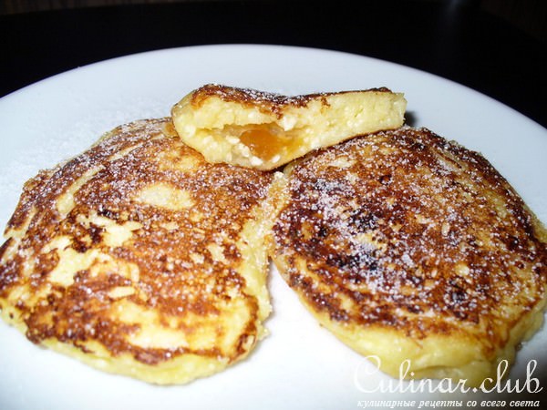 Сырники с начинкой ( мой вариант)