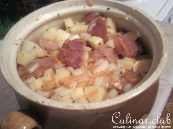 Мясочко в горшочке(вариант)