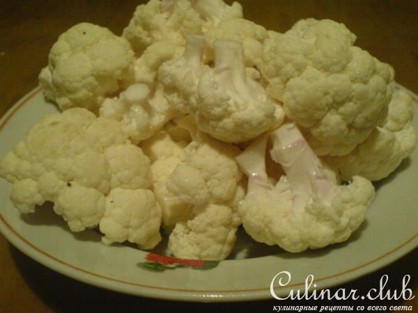 Цветная капуста, запеченная с сыром