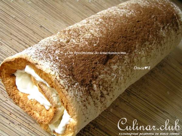Имбирно-лимонный рулет (на белках)