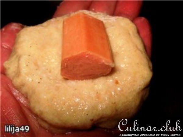 Маффины из куриного фарша с сюрпризом
