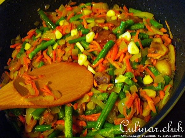 Перловка с овощами