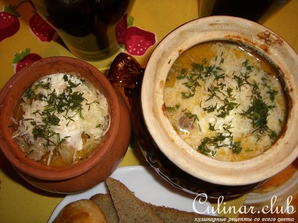 Индейка с грибами в горшочке