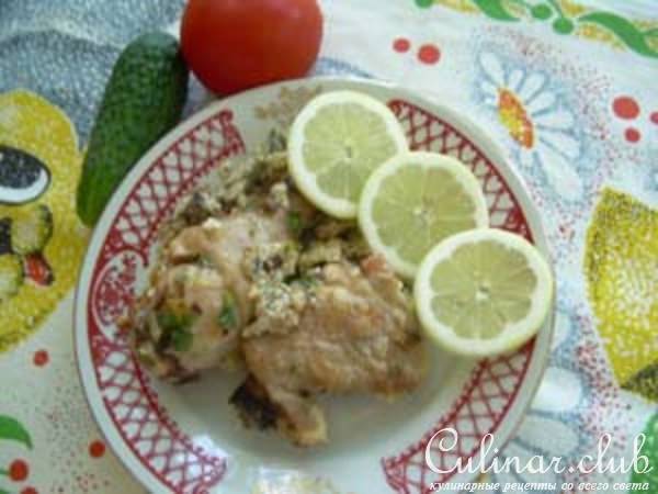 Курица маринованная запеченная