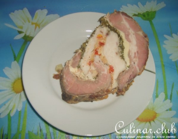 Мясной рулет "Мраморный"