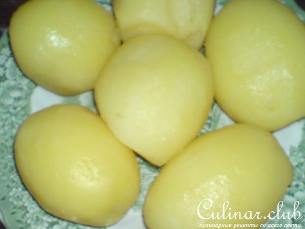 Запеканка из спаржи,ветчины и картофеля