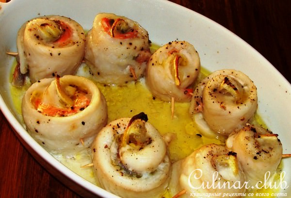 морской язык с пикантным соусом