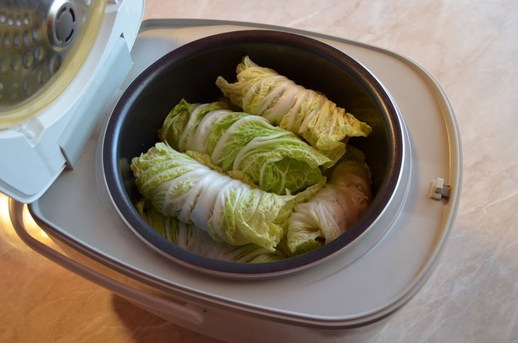 Голубцы с курицей.
