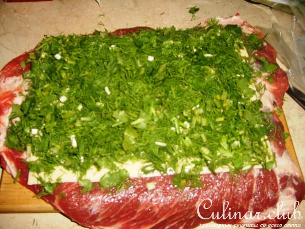 Мясной рулет "Мраморный"