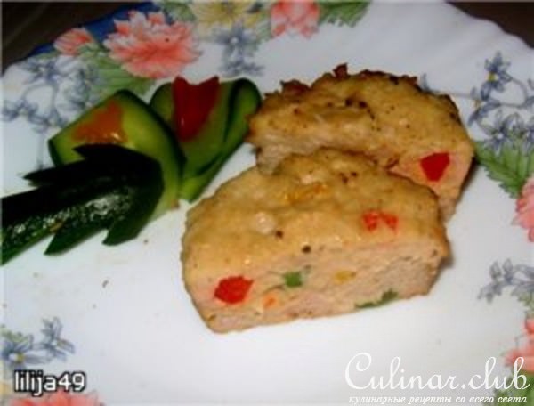 Маффины из куриного фарша с сюрпризом