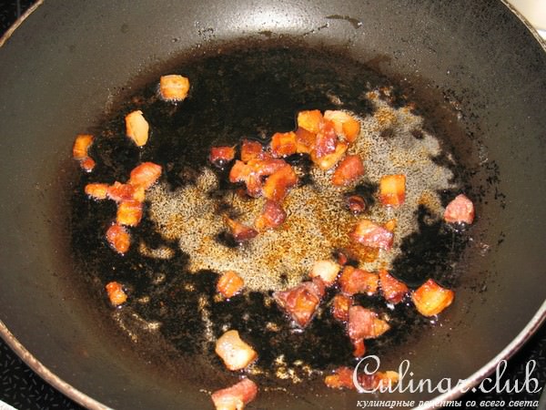 Кускус с овощами и шкварками