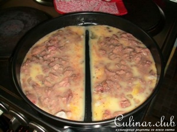 Омлет с печенью запечёный