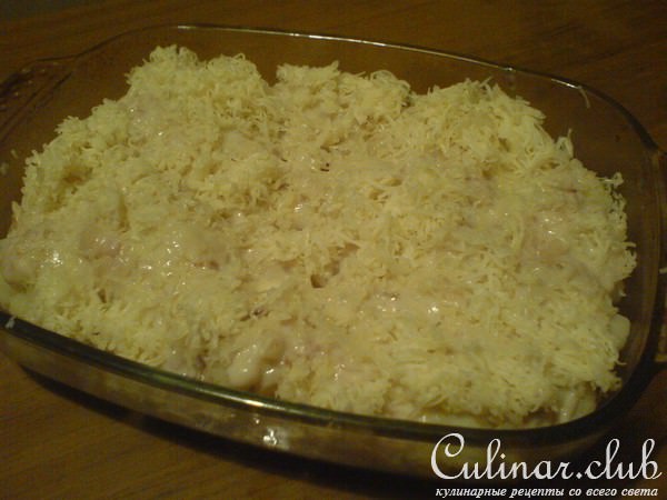 Цветная капуста, запеченная с сыром