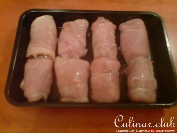 праздничные мясные рулетики