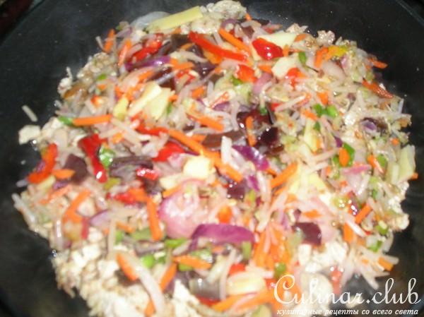 Китайская смесь с рисом