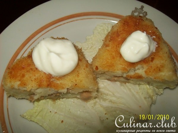 Зразы с курицей и грибами