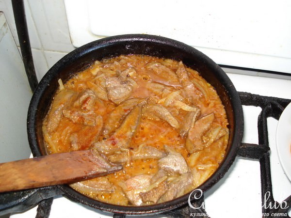 Печень с апельсинами