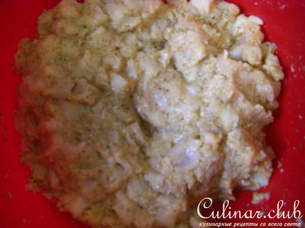 Мини котлетки рыбные с жаренной картошкой
