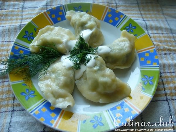 Вареники с ежевикой ,картошкой (3 вида начинки)