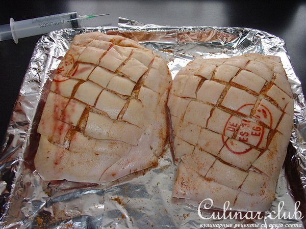 Маринованная свининина .