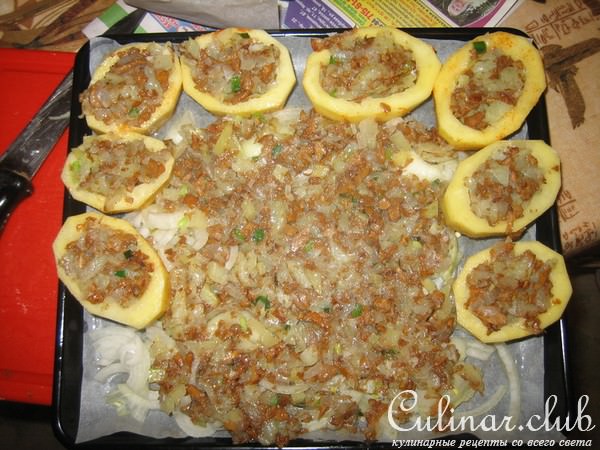 Картофельные "тарталетки" с грибами