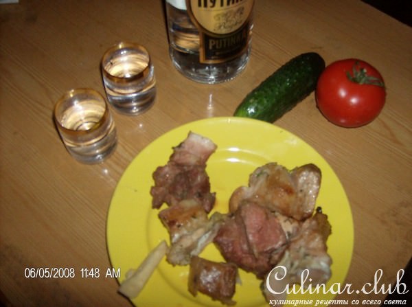 Шашлык из четырех видов мяса