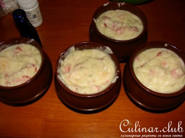 Картофельное пюре в горшочке