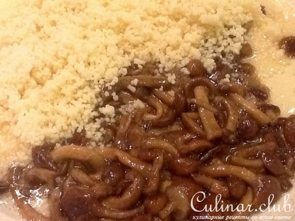 Каша из кус-куса с опятами