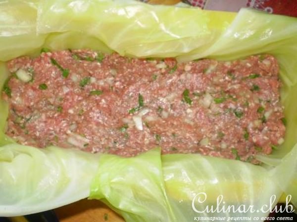 мясной рулет или мега голубец