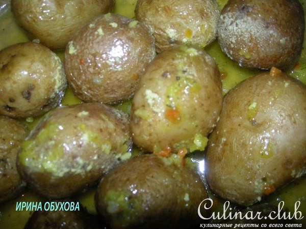 селедка+картошка запеченная в кульке в микроволновке
