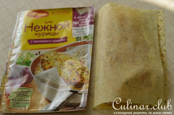Куриное филе с полентой в мексиканском стиле.