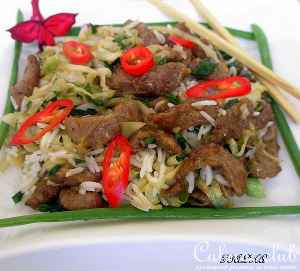 Рис с капустой и бараниной(Lamb&Cabbage Rice)