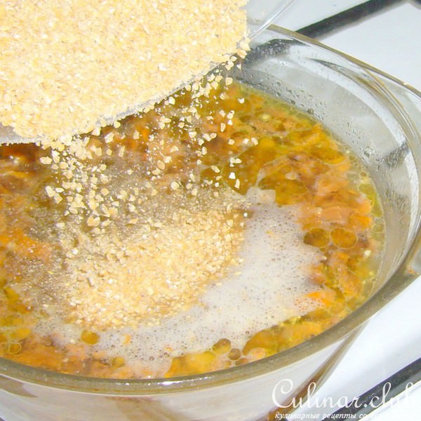 Пшеничная каша с грибами