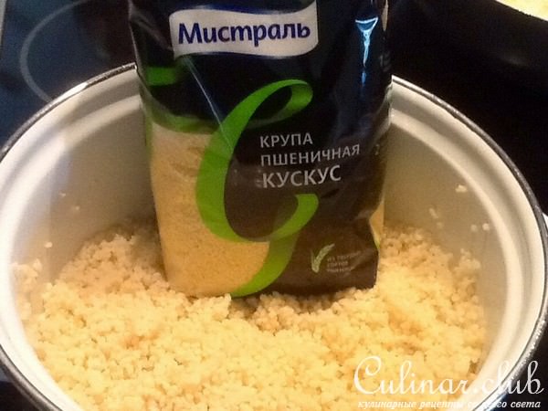 Каша из кус-куса с опятами
