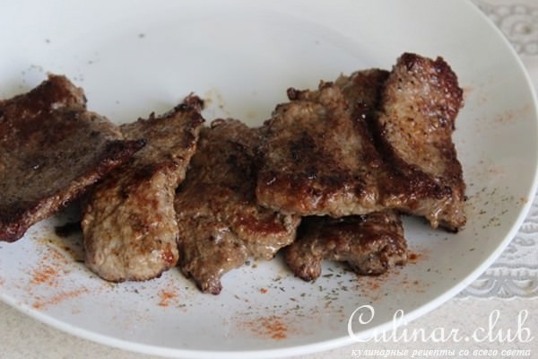 Говяжья вырезка с овощами
