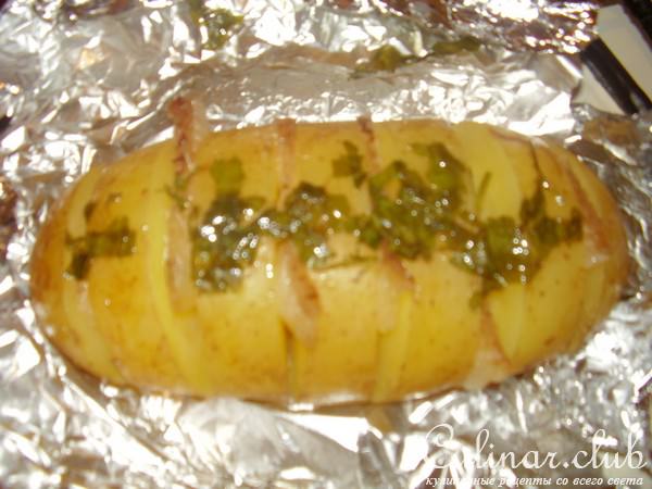 картофель с салом