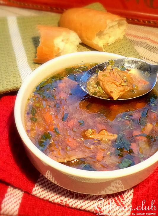 Суп с сушеными белыми грибами и киноа от Мистраль!!!