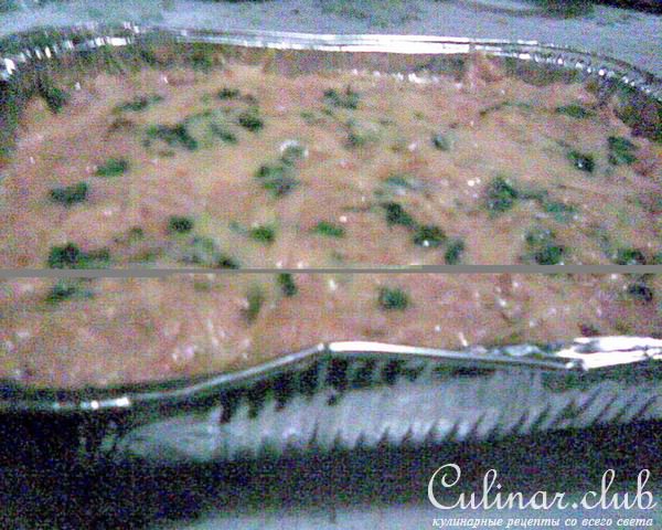 Картофельные оладьи, запеченные в мясной подливе